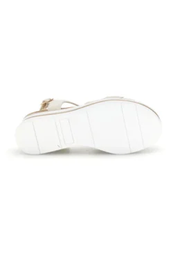 Sandali beige con fasce incrociate e memory soft Energy E490