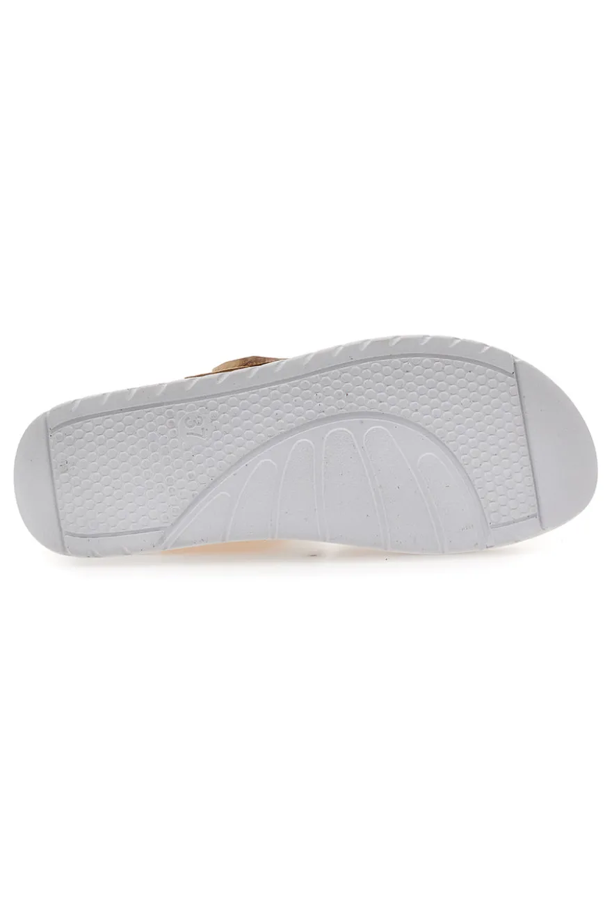Sandali beige con fibbia comfort Inblu 46 CN