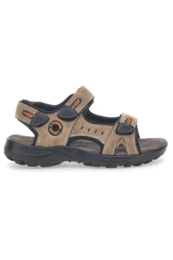 Sandali beige con strappi regolabili Canguro CA1002 da donna