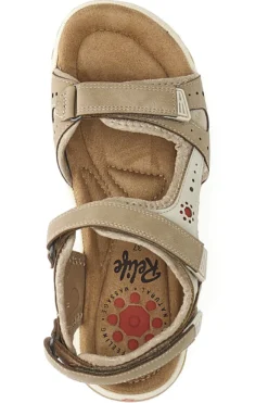 Sandali beige con strappi Relife 68872570701