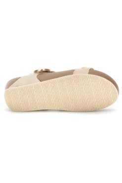 Sandali beige in vera pelle Prima riga 6