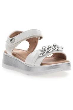 Sandali bianchi con catena PITT KIDS 39G2532S