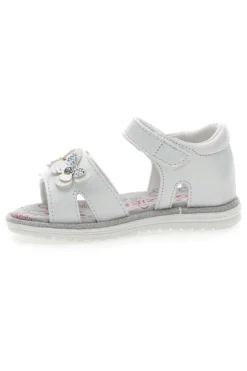 Sandali Bianchi con Farfalle e Doppio Velcro GRAZIE GIRL 15018