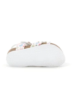 Sandali Bianchi con Stampa Floreale Pitt kids 14407