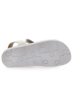 Sandali Bianchi Con Strappo In Velcro Inblu 26 Cj