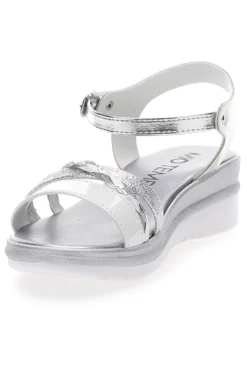 Sandali Bianchi e Argento con Platform Mio Tempo 2495