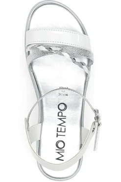 Sandali Bianchi e Argento con Platform Mio Tempo 2495