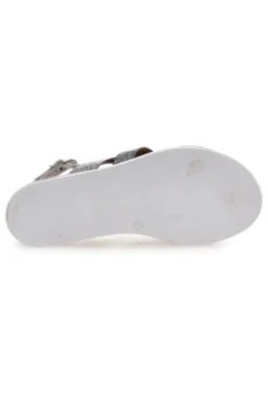 Sandali Bianchi e Argento Con Platform Plocadi 3004