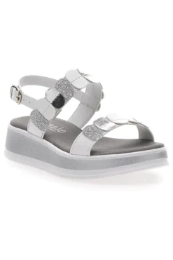 Sandali Bianchi Eleganti da Cerimonia Grazie Girl 11244033