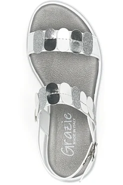 Sandali Bianchi Eleganti da Cerimonia Grazie Girl 11244033