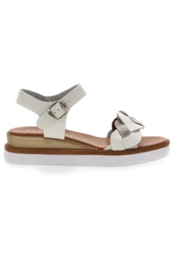 Sandali Bianchi e Platino Con Platform 4,5 cm Plocadi 3007