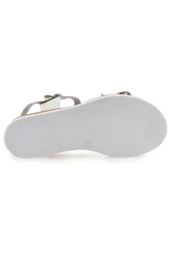 Sandali Bianchi e Platino Con Platform 4,5 cm Plocadi 3007