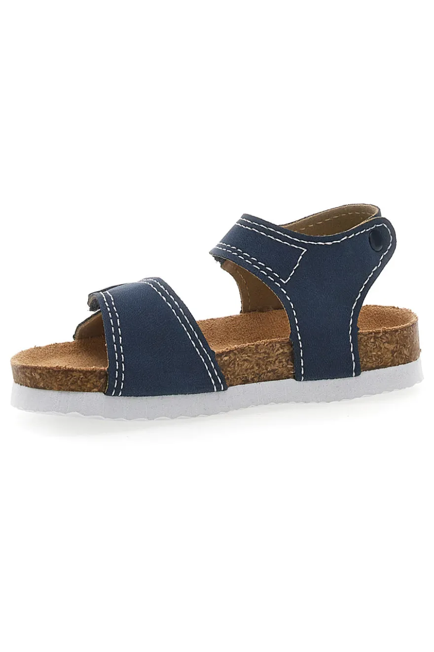 Sandali blu con doppia fascia e fibbia regolabile Pitt Kids 14128