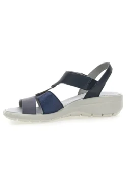 Sandali Blu Con Elastici Laterali Made In Italy Imac 7573505417109
