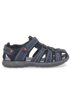 Sandali blu con punta chiusa e velcro CANGURO CA1013