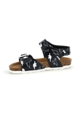 Sandali blu con stampa dinosauri doppia regolazione Pitt kids 45289gdn