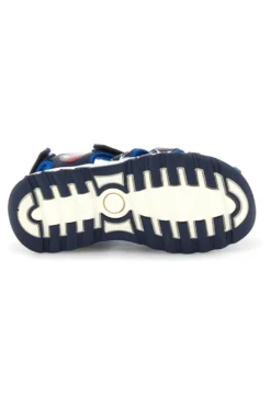 Sandali blu con stampa Spiderman e chiusura a strappo Spiderman R1310669S