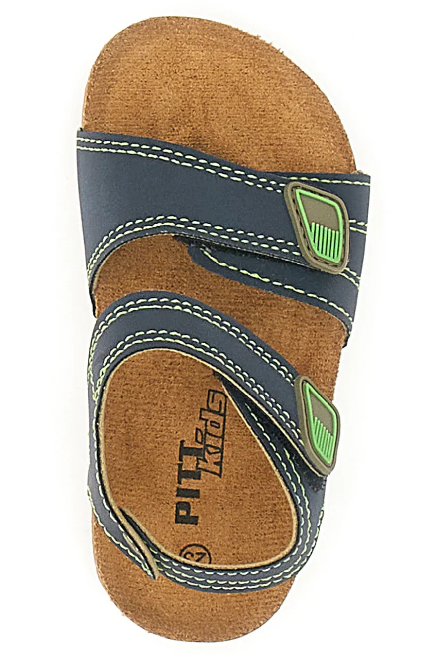Sandali Blu Con Strappi In Velcro Pitt Kids 14431