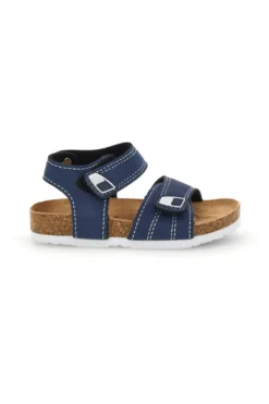 Sandali blu con strappi Pitt kids 14128