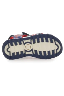 Sandali Blu con Strappo in Velcro Spiderman R1310531
