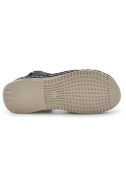 Sandali blu con zeppa e fasce incrociate Mio tempo Q17751