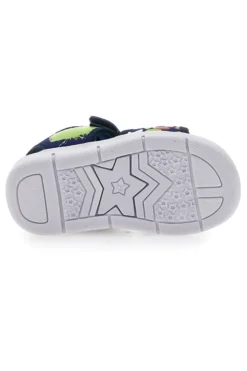 Sandali Blu e Lime con Fascia Regolabile con Velcro Superga 63820