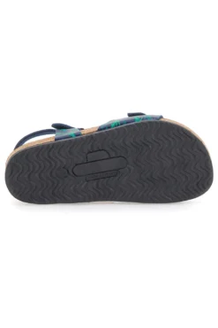 Sandali Blu e Verdi Con Plantare In Vera Pelle Pittarello Bio 257066