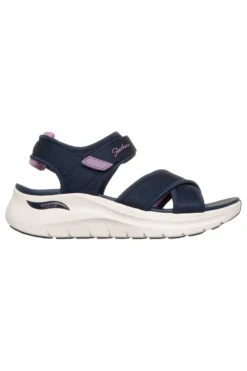 Sandali blu navy con fasce incrociate regolabili Skechers ARCH FIT 2.0 SANDAL FEELIN' BRIGHT