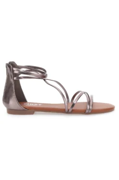Sandali Bronzo Con Suola Flat The First Chic 1211