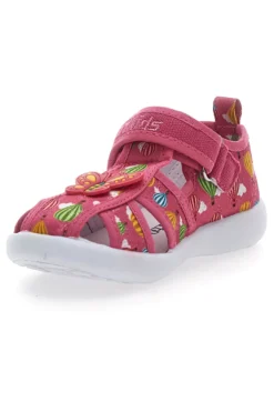Sandali chiusi fucsia con fiore PITT KIDS 642685