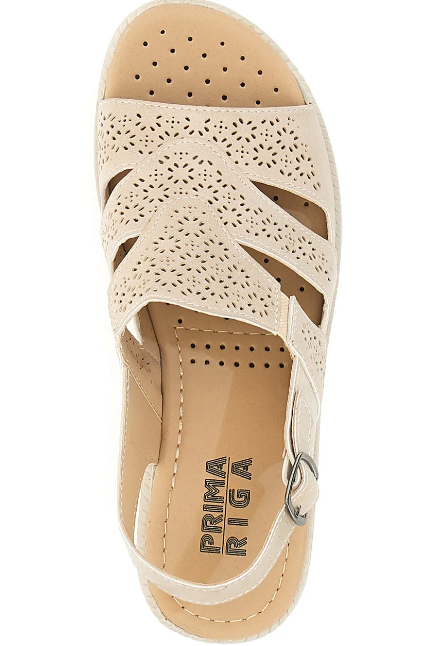 Sandali Classici Beige Prima Riga 9132