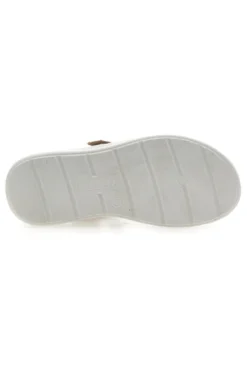Sandali con Chiusura in Velcro Beige Eco Bio J533338