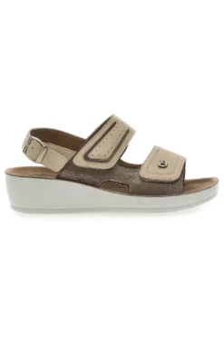 Sandali con Cinturino Slingback Taupe Eco Bio J532414
