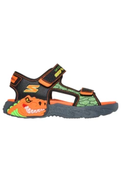Sandali con Luci Neri e Arancioni Skechers CREATURE-SPLASH