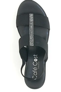 Sandali con Platform Cafe' Cost 4 Neri