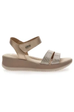 Sandali con Platform Gold Mio Tempo 543139
