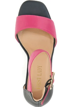 Sandali con Tacco Fucsia e Cinturino First Lady 407