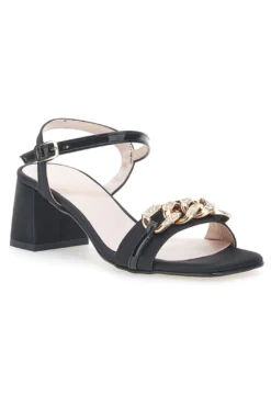 Sandali con tacco Pittarello Glam 3412 Neri Raso