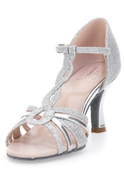 Sandali da Ballo Argento Con Strass Mon Dieu 1460404