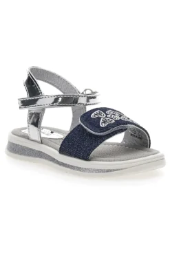 Sandali Denim e Argento Con Chiusura Strappo Grazie Girl 218734