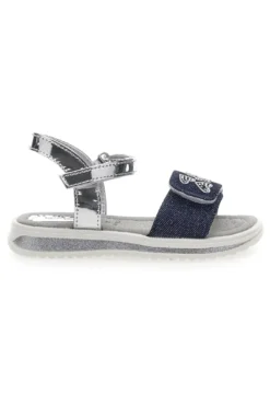 Sandali Denim e Argento Con Chiusura Strappo Grazie Girl 218734