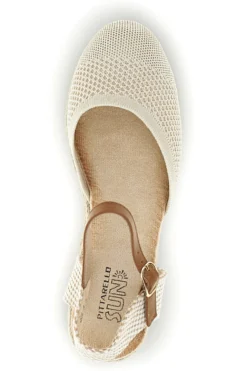 Sandali espadrillas Beige con zeppa in corda Pittarello Sun Bl4