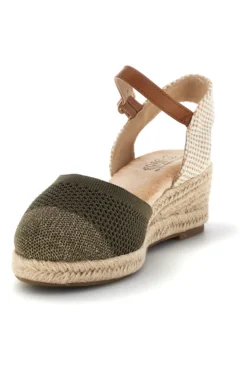 Sandali espadrillas Verdi con zeppa in corda Pittarello Sun Bl4