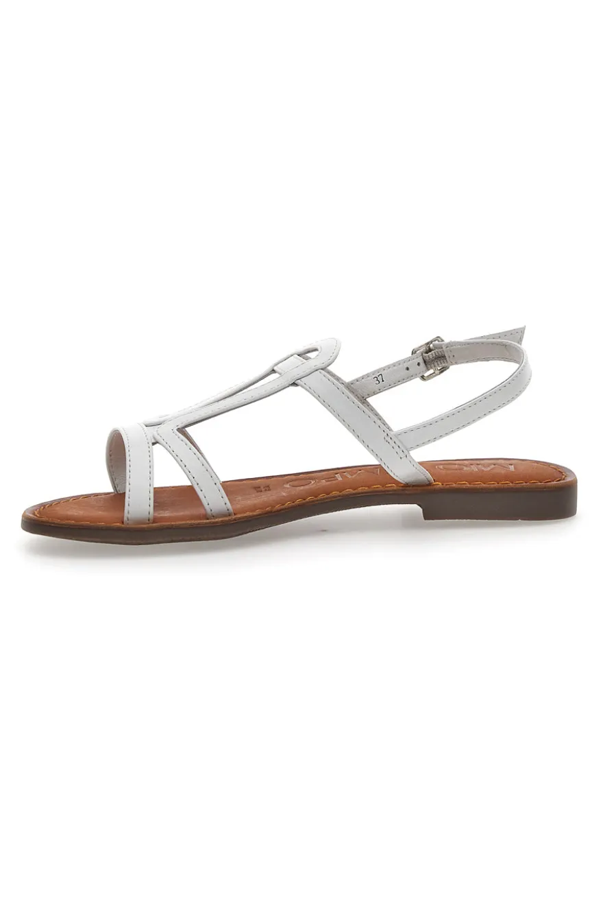Sandali flat Mio tempo 9232 Vera Pelle