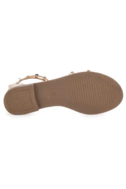Sandali Flat Oro Rosa Con Borchie Me & Me 2535