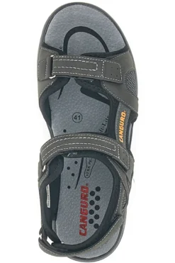 Sandali Grigi Con Strappi in Velcro Canguro 1015