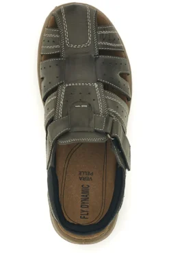 Sandali grigi con strappo in velcro Fly dinamic FD29
