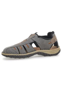 Sandali Grigi in Vera Pelle Pittarello Eco 3004