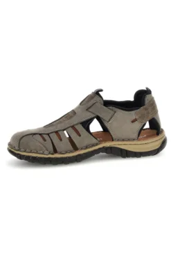 Sandali grigi in vera pelle traforata Pittarello eco 2613004