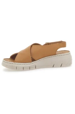 Sandali in Vera Pelle Cognac Mio Tempo 350020